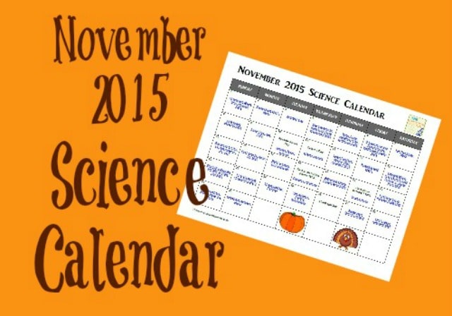 November science calendar
