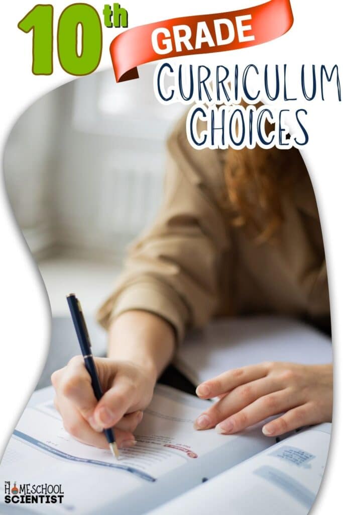 10th grade homeschool curriculum choices