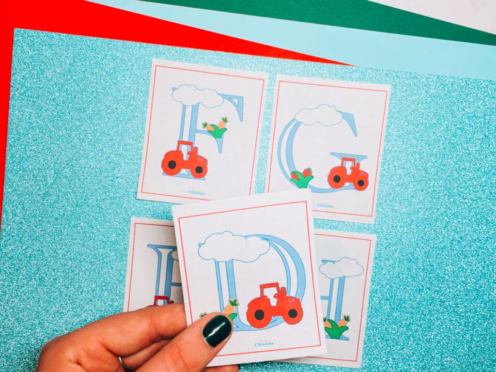 Free Printable Tractor Alphbet Flash Cards For Learning Fun