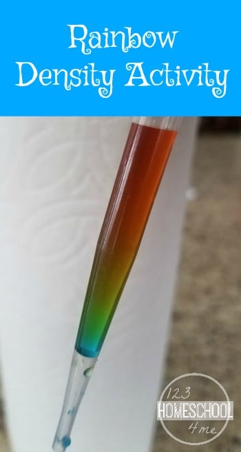 rainbow density science experiment