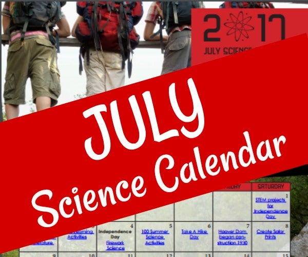 2017 July Science Calendar