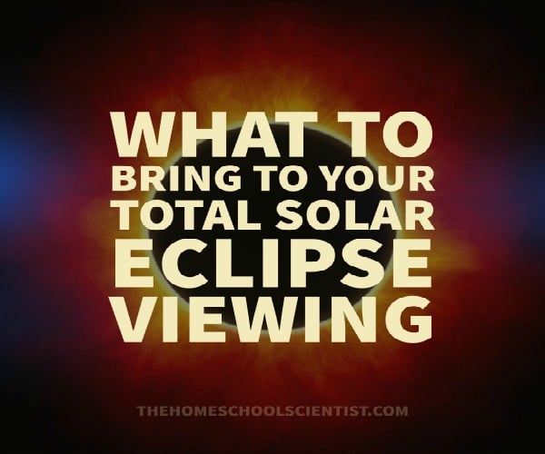 solar eclipse viewing supplies - The Homeschool Scientist