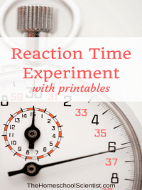 Reaction Time Experiment and printables
