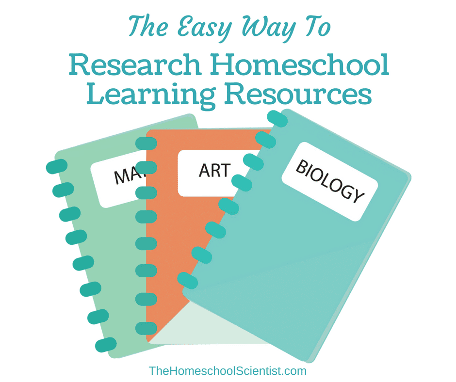 The easy way to research homeschool resources