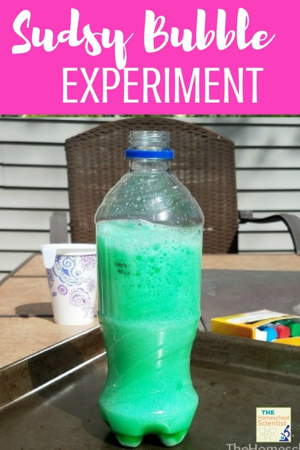 sudsy bubble experiment - The Homeschool Scientist