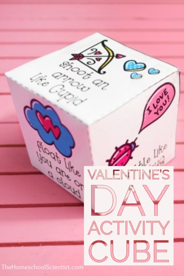 valentines day activity cube