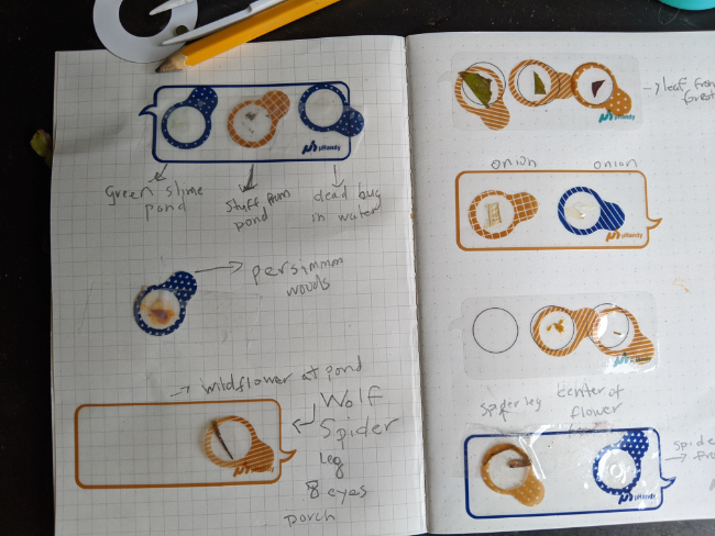 Mobile microscope sampling book