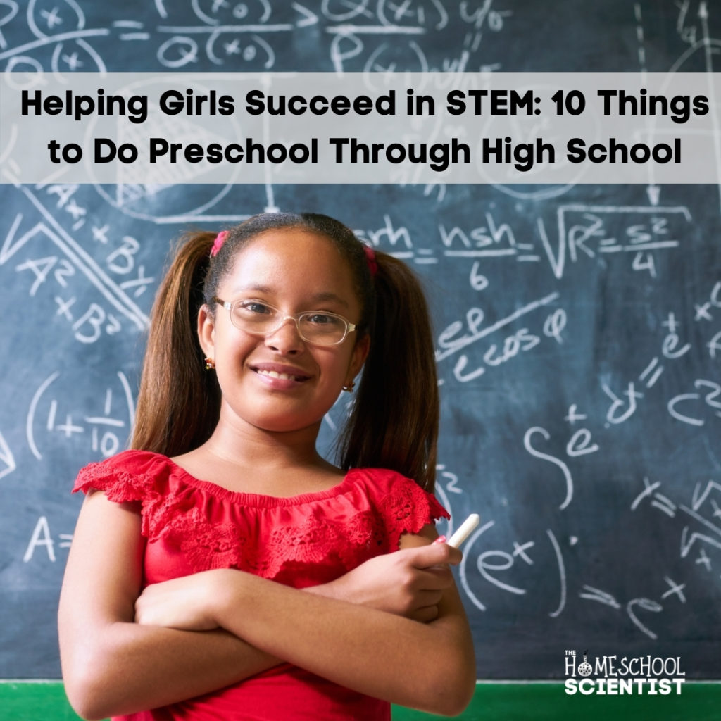 Research shows girls interest in STEM drops off as they move up in grade level. Here are 10 ways to keep the interest high and support girls who want to pursue a STEM major in college. A college biology major shares ideas