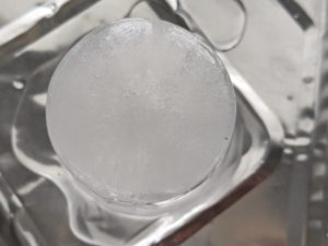Ice and Friction Experiment - - top of glacier with no pessure