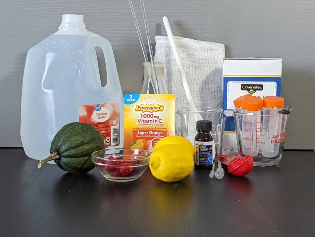test for vitamin c with iodine supplies