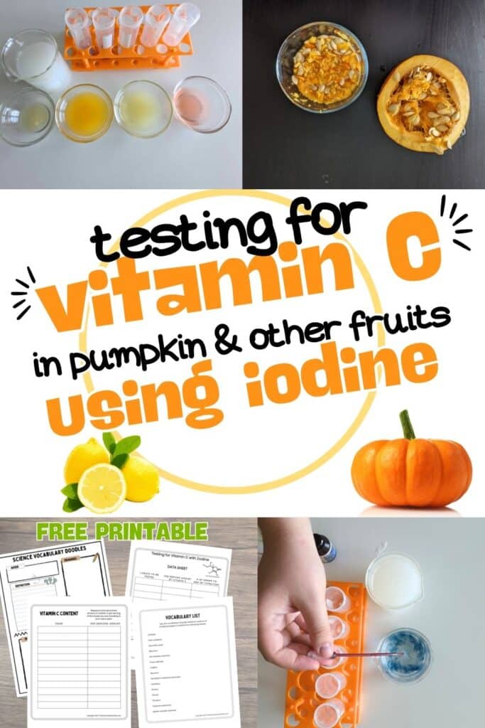 testing for vitamin c with iodine