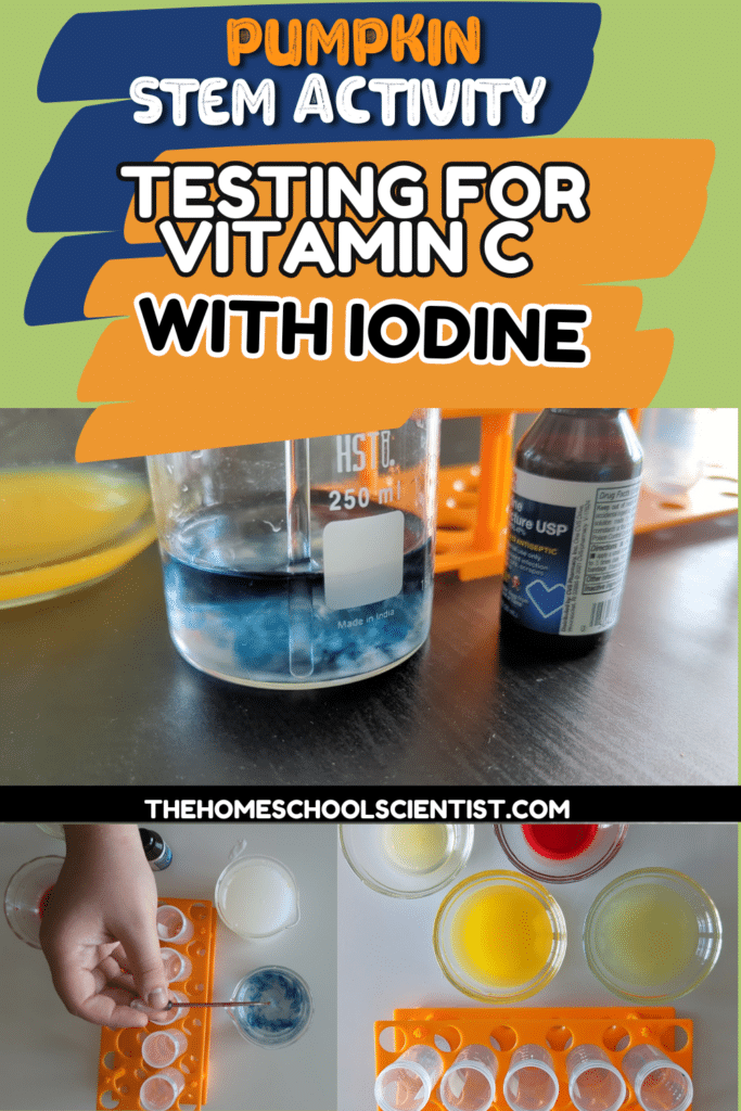 Testing for vitamin c with iodine