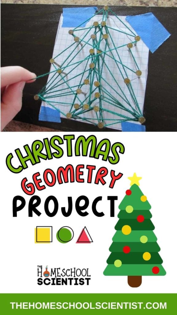 Christmas geometry project for kids