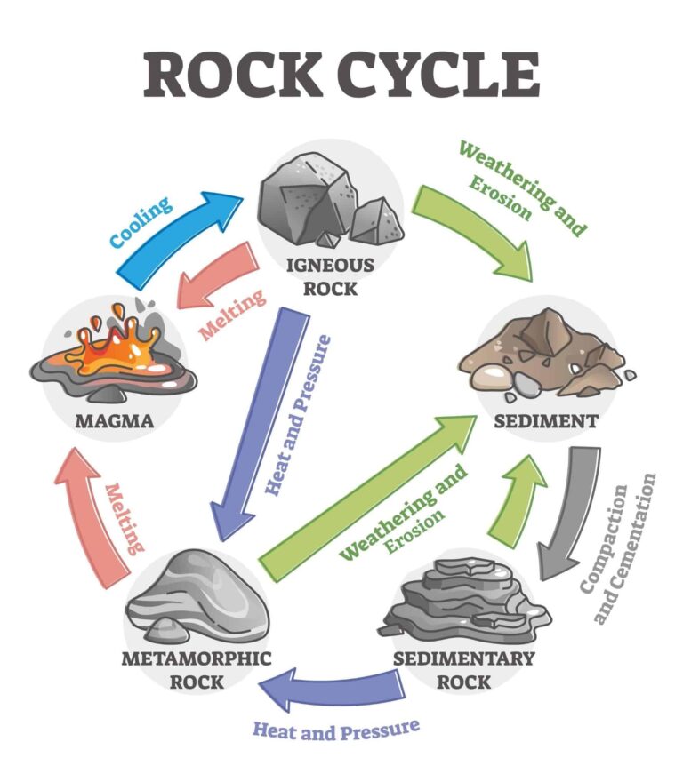 The Rock Cycle Explained - Activities & Worksheets - The Homeschool ...