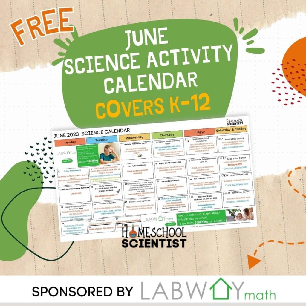 june 2023 science activity calendar