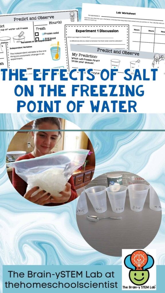 the effects of salt on the freezing point of water