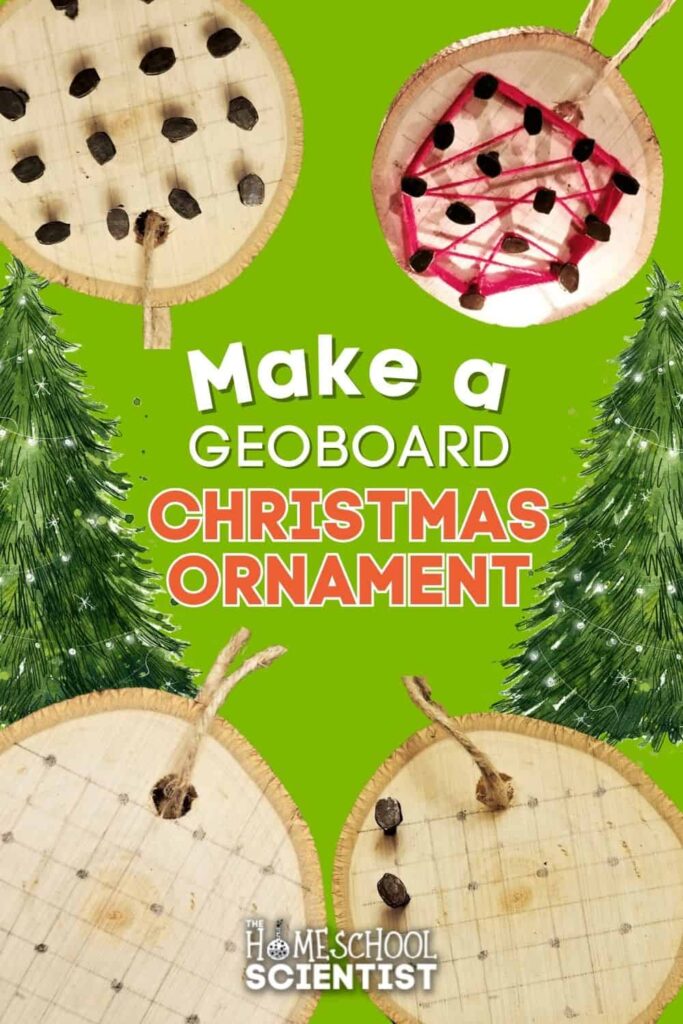Geoboard Christmas Ornament STEM Activity