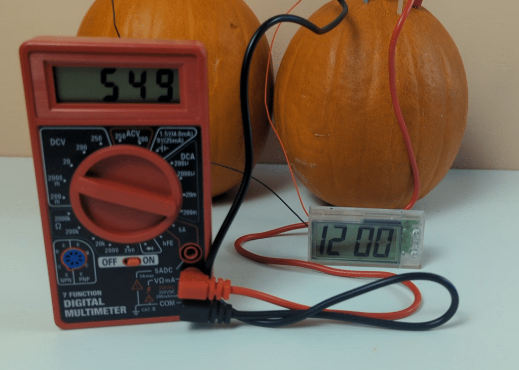 pumpkin powered clock