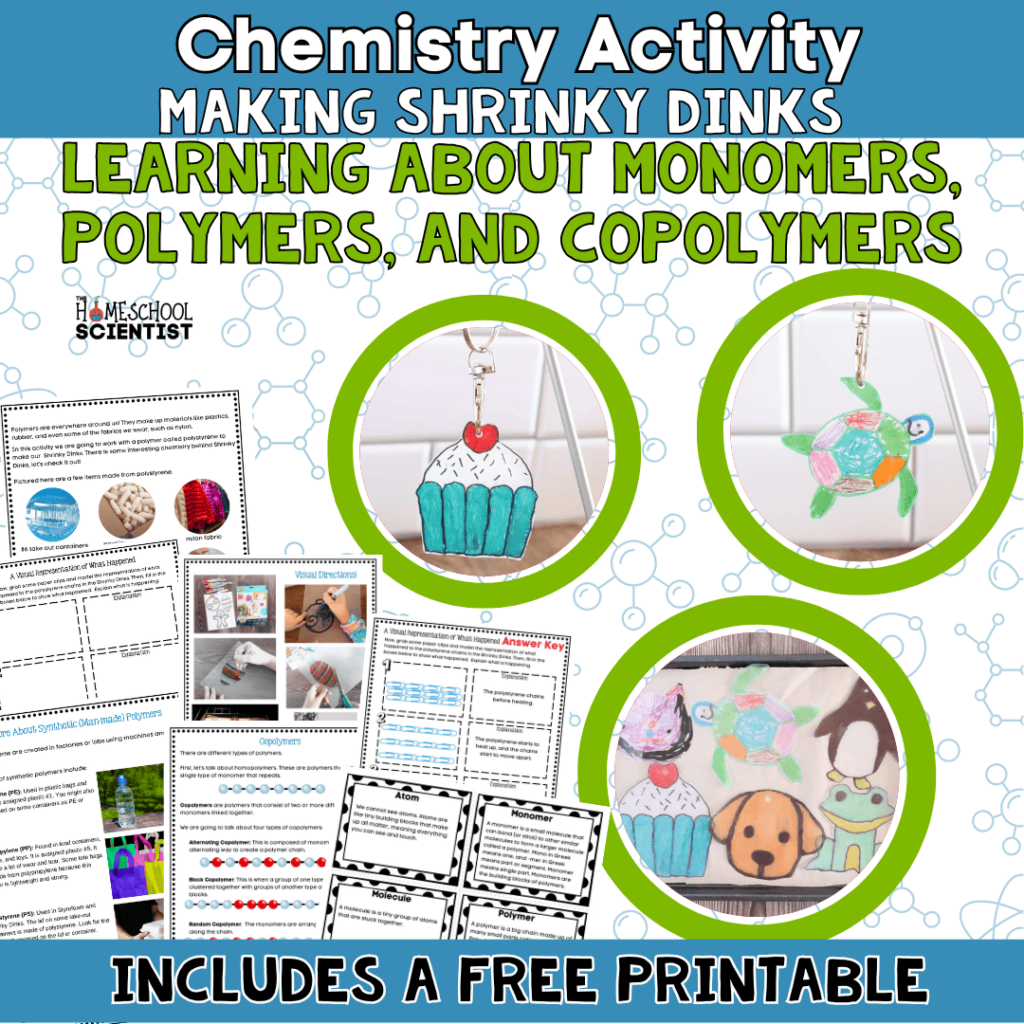 Shrinky Dink Science post art