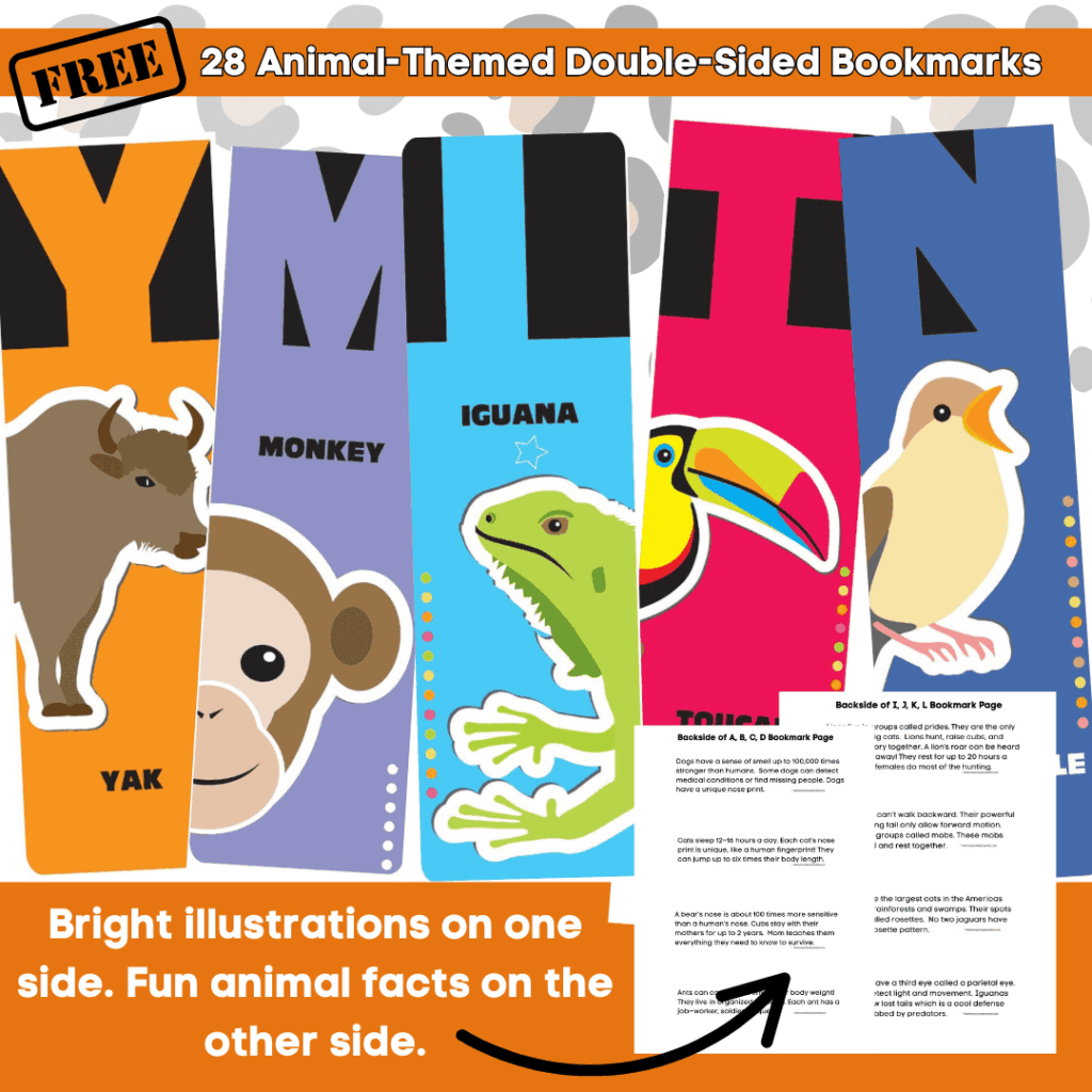 animal bookmarks 1080 RESOURCES