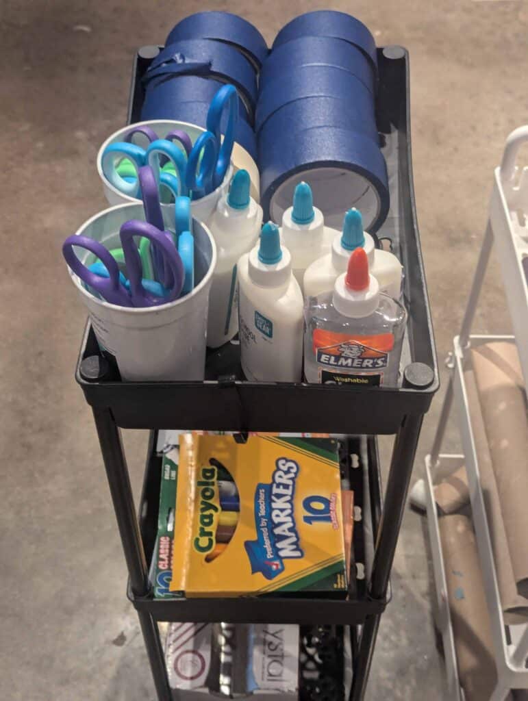 animal prosthetics activity supply cart